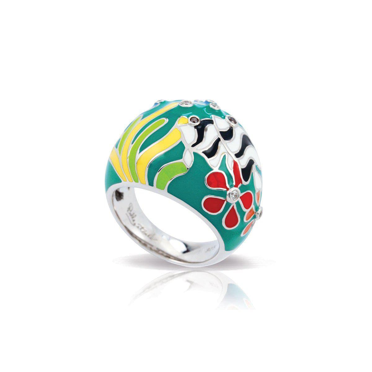 Belle Etoile Angelfish Teal Ring - Size 5 | Elegant Jewelry for Women, Perfect for Parties, Weddings & Everyday Wear
