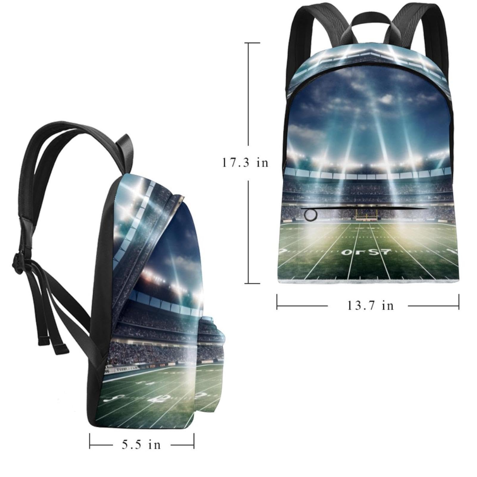 Best Travel Backpack for Men & Women - Durable Lightweight Hiking Backpack for Outdoor Adventures, Sports & Stadium Events - Perfect for Football, Soccer & Travel