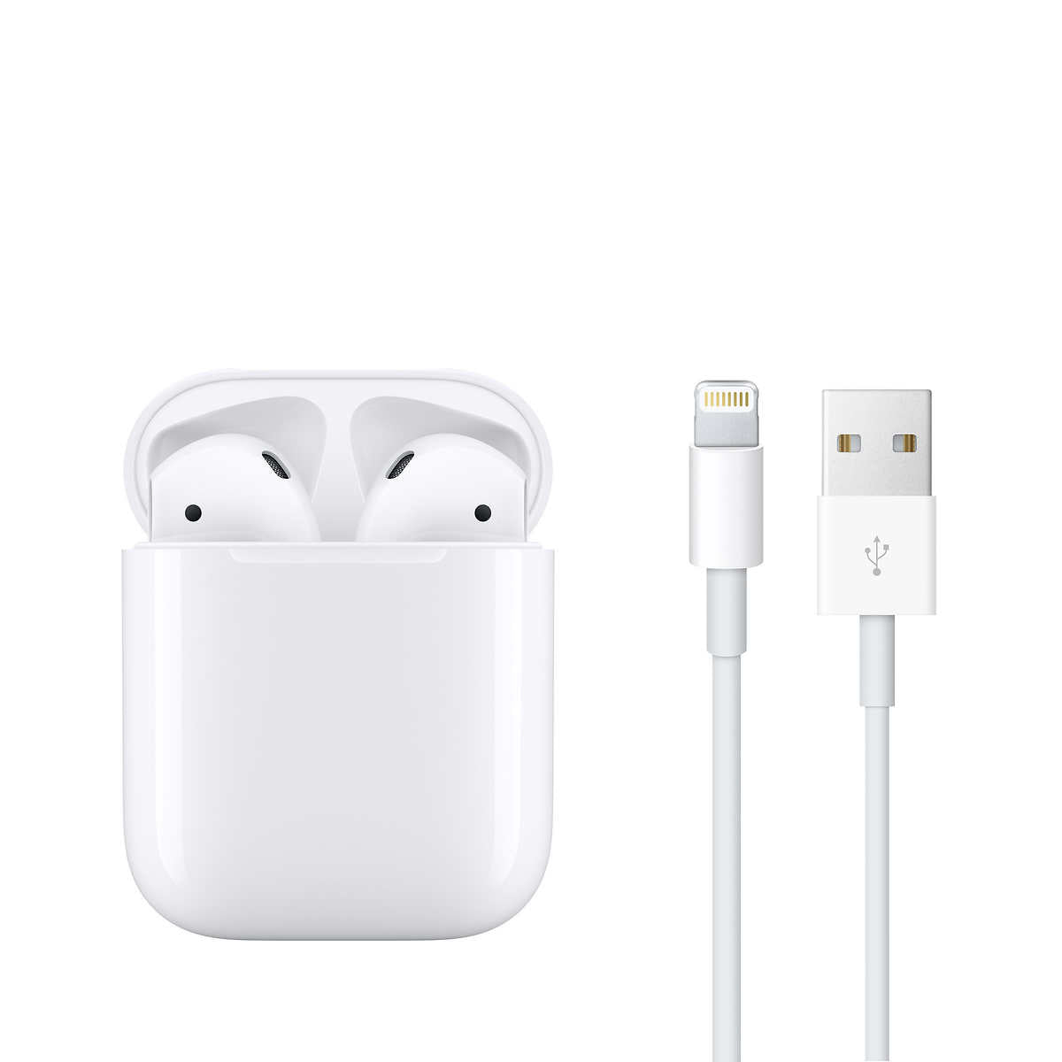 Apple AirPods 2nd Generation Wireless Bluetooth Earbuds with Charging Case (MV7N2AM/A) - Perfect for Workouts, Commuting & Hands-Free Calls