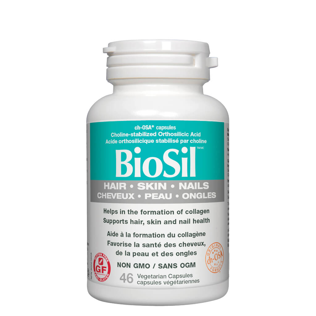 BioSil for Hair, Skin & Nails - Collagen Booster Supplement for Healthy Hair Growth, Glowing Skin & Strong Nails - Perfect for Beauty & Anti-Aging Routine