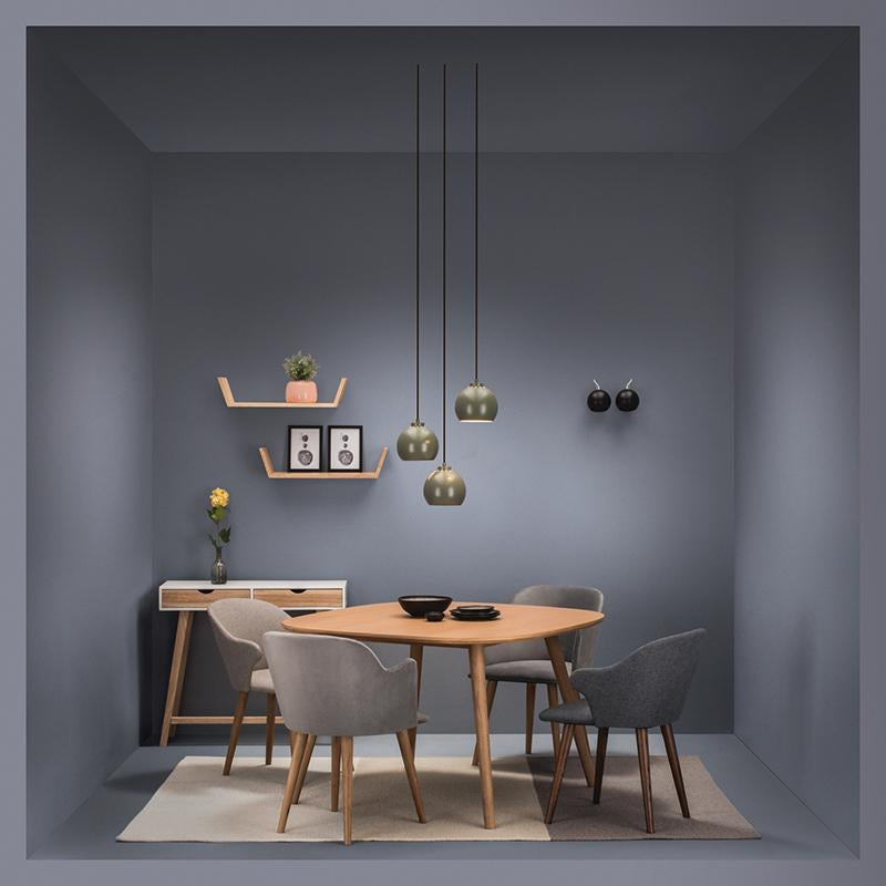 NAYELI Modern Dining Chair - Grey Upholstered Seat - Comfortable & Stylish for Kitchen, Dining Room, or Home Office