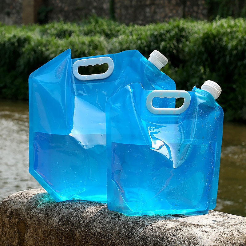 Lightweight PVC Outdoor Camping Water Bag - Portable Foldable Water Container for Hiking, Backpacking & Emergency Preparedness - Perfect for Camping Trips, Survival Kits and Outdoor Adventures