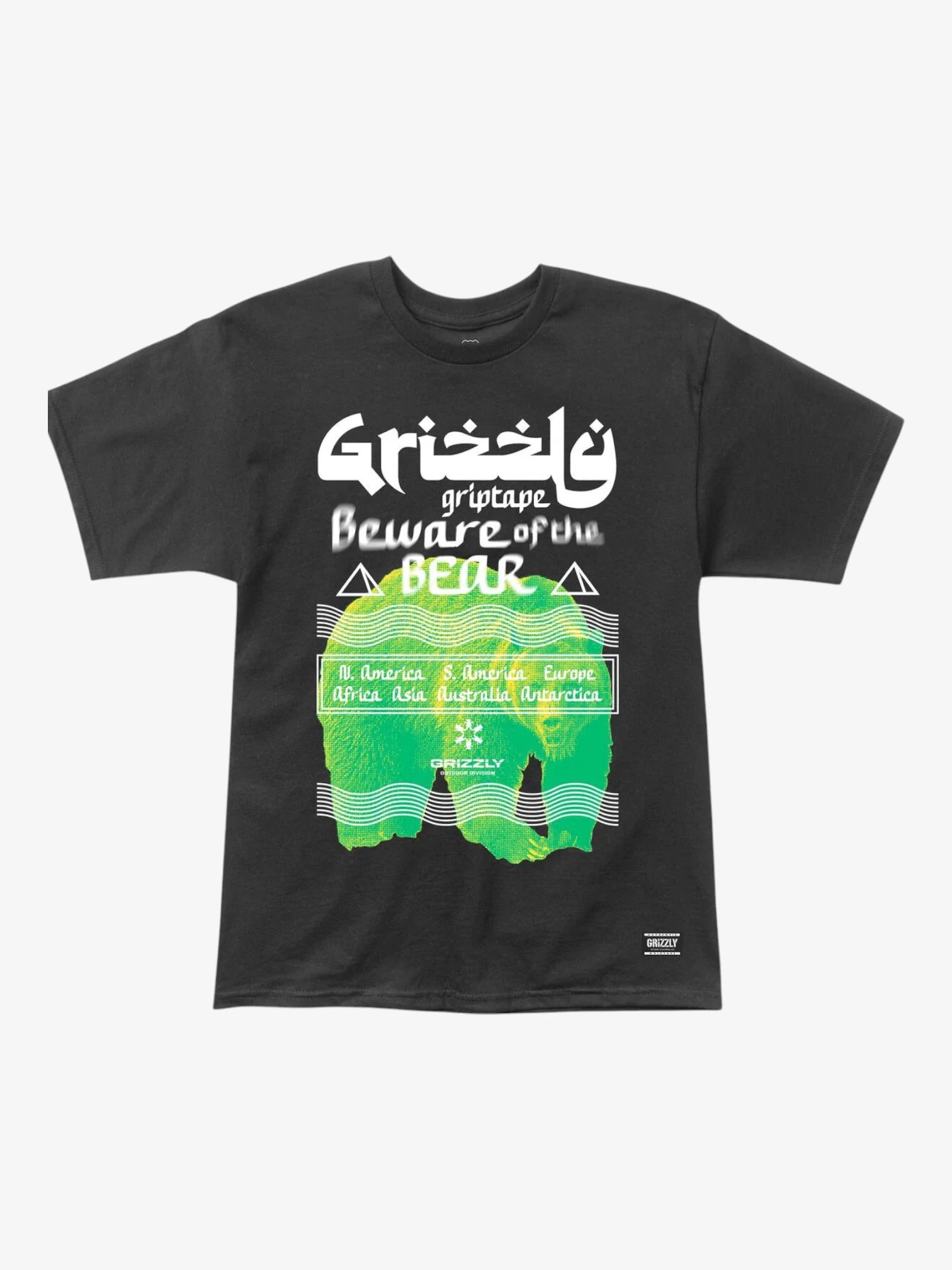 Grizzly Sanskrit Black T-Shirt for Men - Comfortable Cotton Tee for Casual Wear, Street Style & Everyday Outfits