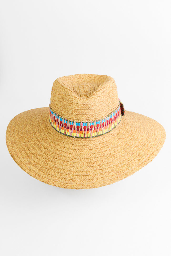 Palm Beach Hat for Women & Men - Wide Brim Sun Hat with UPF 50+ Protection - Stylish Summer Beach Hat for Outdoor, Travel, and Vacation