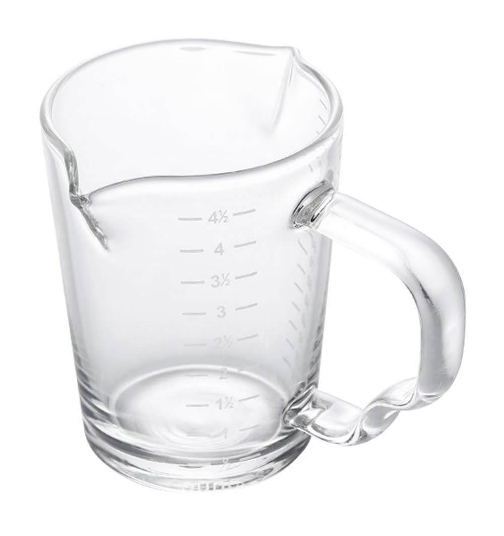 2 Spouts Glass Creamer Pitcher with Measurement Scale - Perfect for Coffee, Milk, and Tea Serving - Ideal for Cafes, Restaurants, and Home Breakfast Use