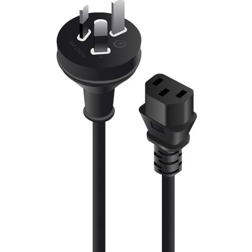 Alogic Standard 10A 250V AC Power Cord for Computers - 1m Black Cable - Perfect for Home & Office Use in Australia
