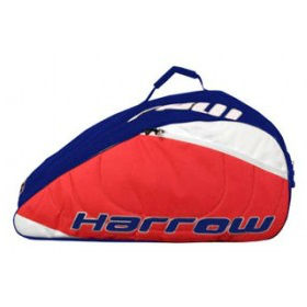 Harrow Pro Squash 12 Pack Racquet Bag - Durable Sports Equipment for Squash Players - Perfect for Tournaments & Training (Red)