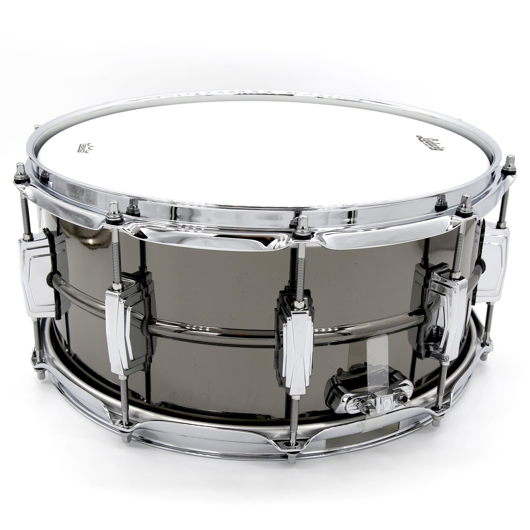 Ludwig Supraphonic Black Beauty Snare Drum 14x6.5 Inch - Professional Grade Aluminum Shell Snare for Live Performances & Studio Recording