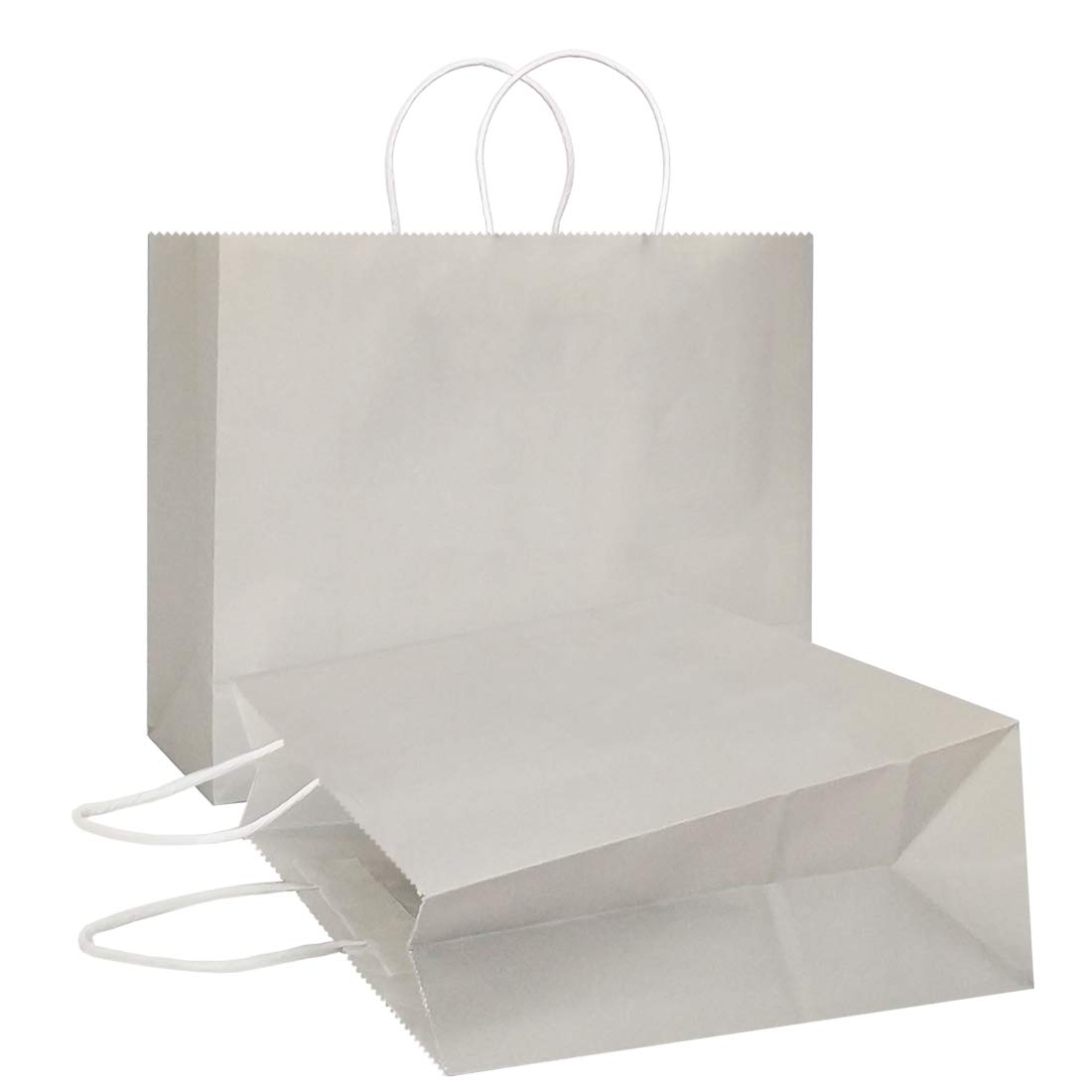 AZOWA 12-Pack Large Kraft Paper Gift Bags with Handles - 12.5