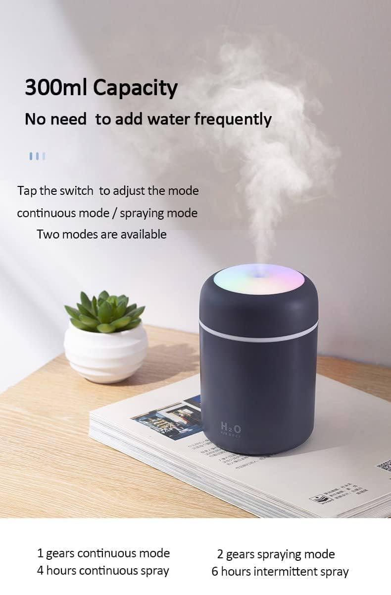 Ultrasonic Cool Mist Humidifier & Essential Oil Diffuser - Quiet Small Room Air Moisturizer for Home, Office, Nursery | Perfect for Dry Air Relief, Aromatherapy & Better Sleep