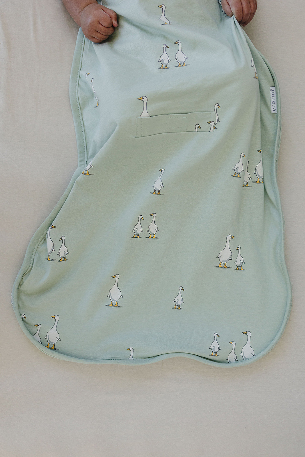 Ecolino® Adjustable Baby Sleep Sack - Organic Cotton, Universal Size 2 Months to 2 Years - Soft & Breathable for Safe Infant Sleeping - Perfect for Nursery, Daycare & Travel