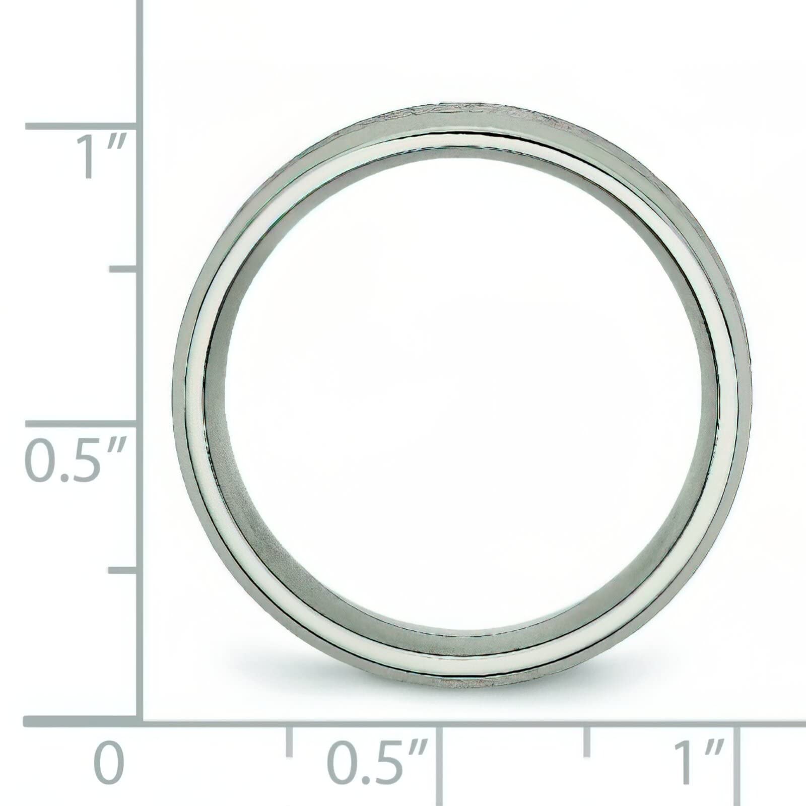 8mm Titanium Satin Finish Men's Wedding Ring Band - Size 11.5 - Durable & Comfortable for Everyday Wear, Anniversary Gifts & Special Occasions