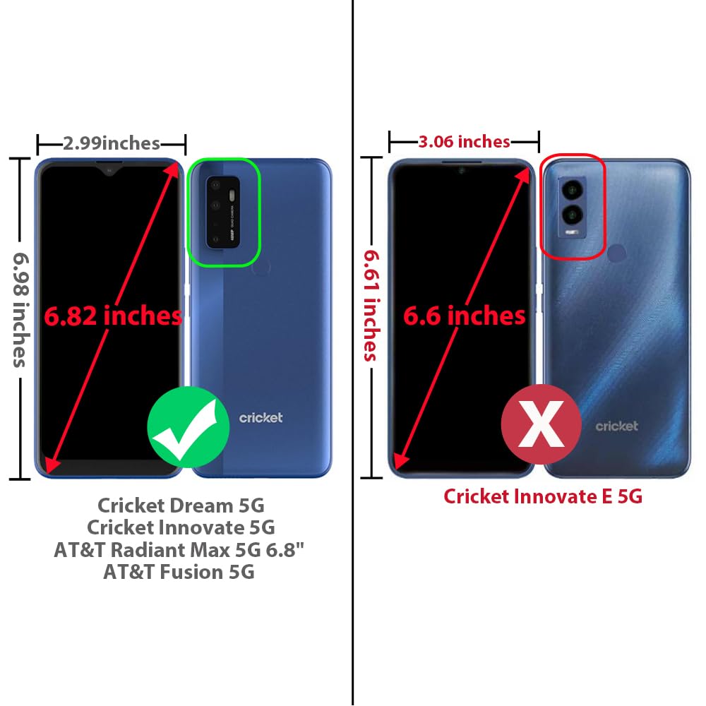 Magnetic Kickstand Phone Case for AT&T Radiant Max 5G 6.8