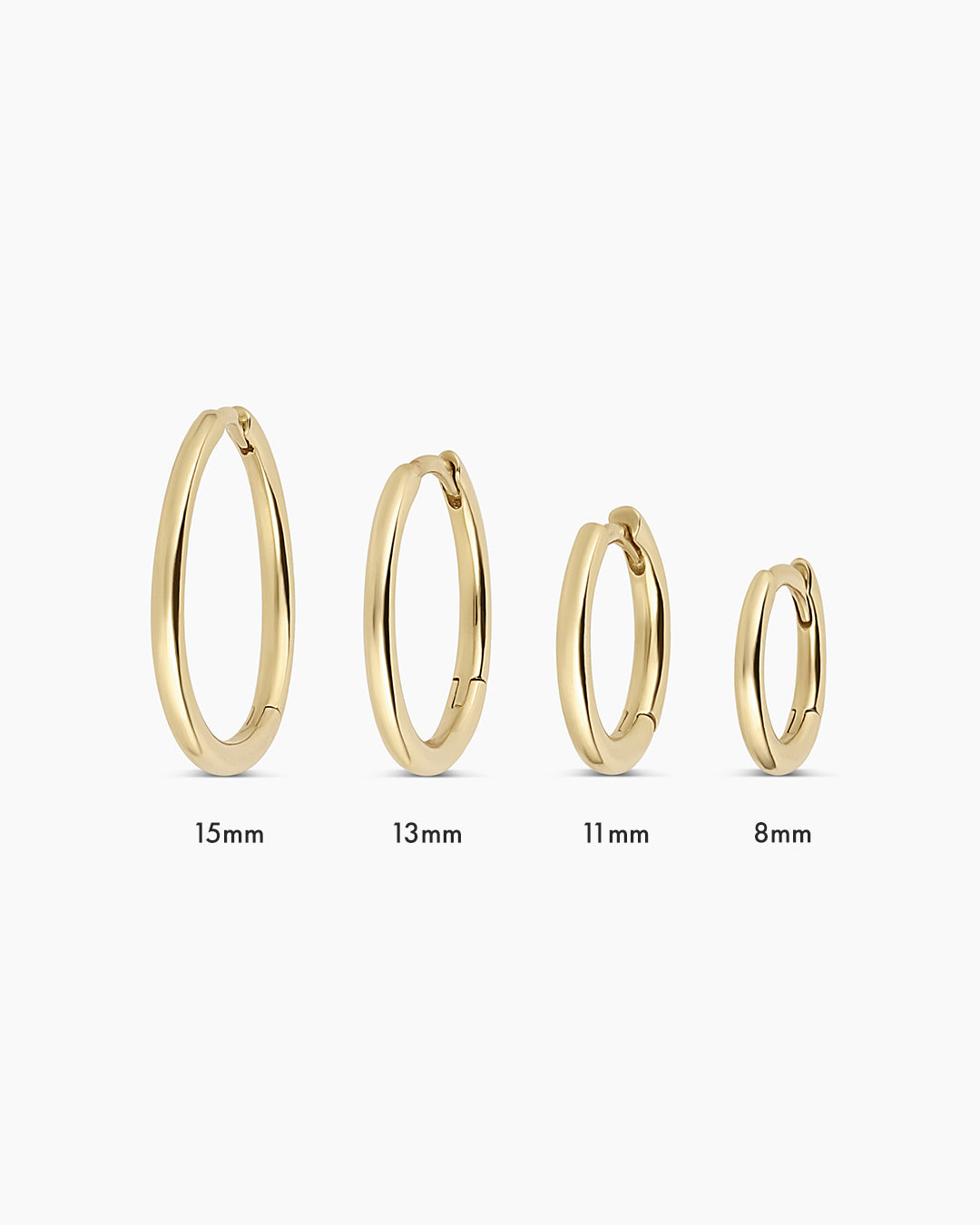 14K Gold Classic Huggie Hoop Earrings for Women - Elegant & Hypoallergenic Jewelry for Everyday Wear & Special Occasions
