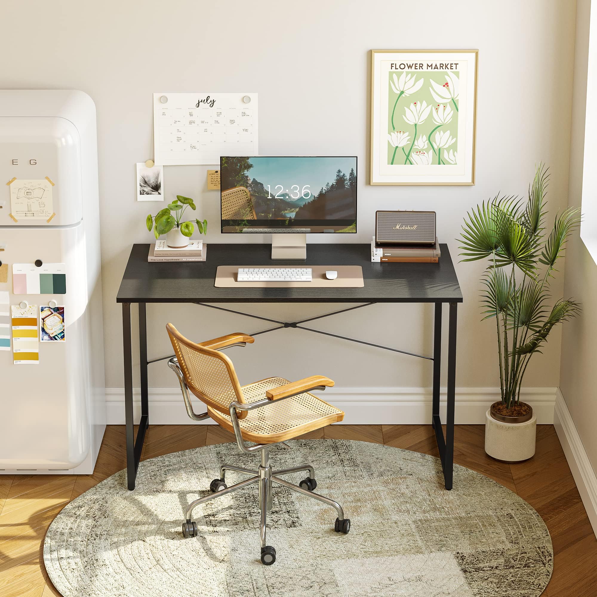 CubiCubi 32 Inch Small Computer Desk for Home Office - Compact Modern Writing Desk for Small Spaces, Study & Workspace - Black | Perfect for Home Offices, Dorm Rooms & Apartments