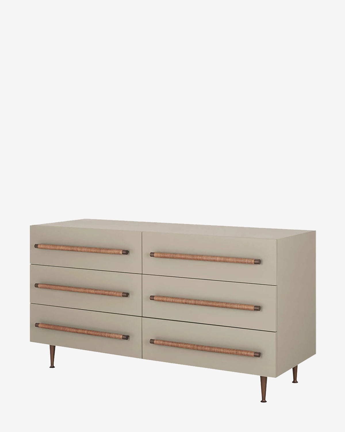 Modern Westlyn Dresser - 6-Drawer Wooden Chest for Bedroom Storage | Stylish & Functional Dresser for Home Organization | Perfect for Bedroom, Living Room, or Nursery
