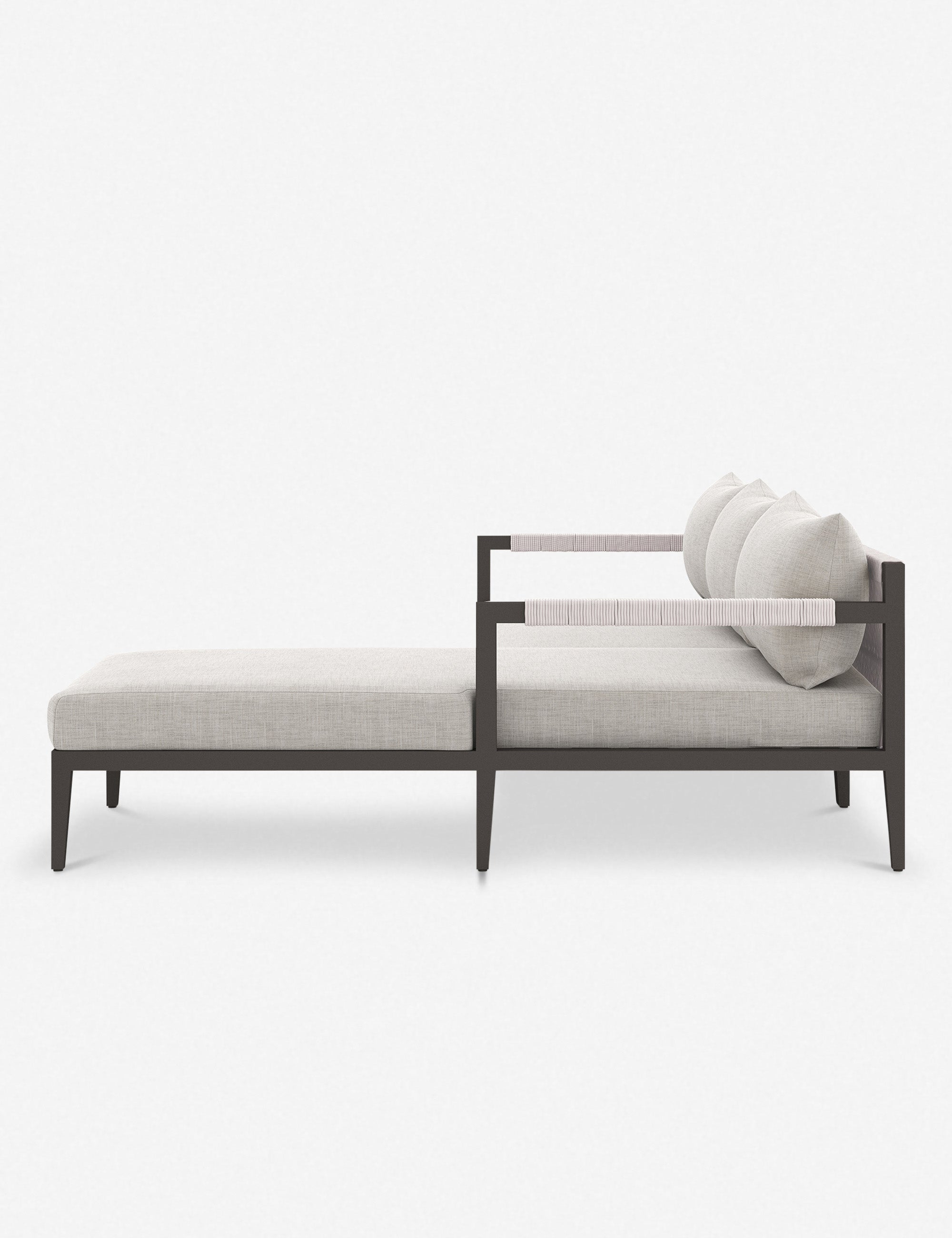 Cadenza Indoor Outdoor Metal Sectional Sofa Set - Modern Patio Furniture for Living Room, Garden & Backyard - Weather-Resistant Comfortable Lounge Seating