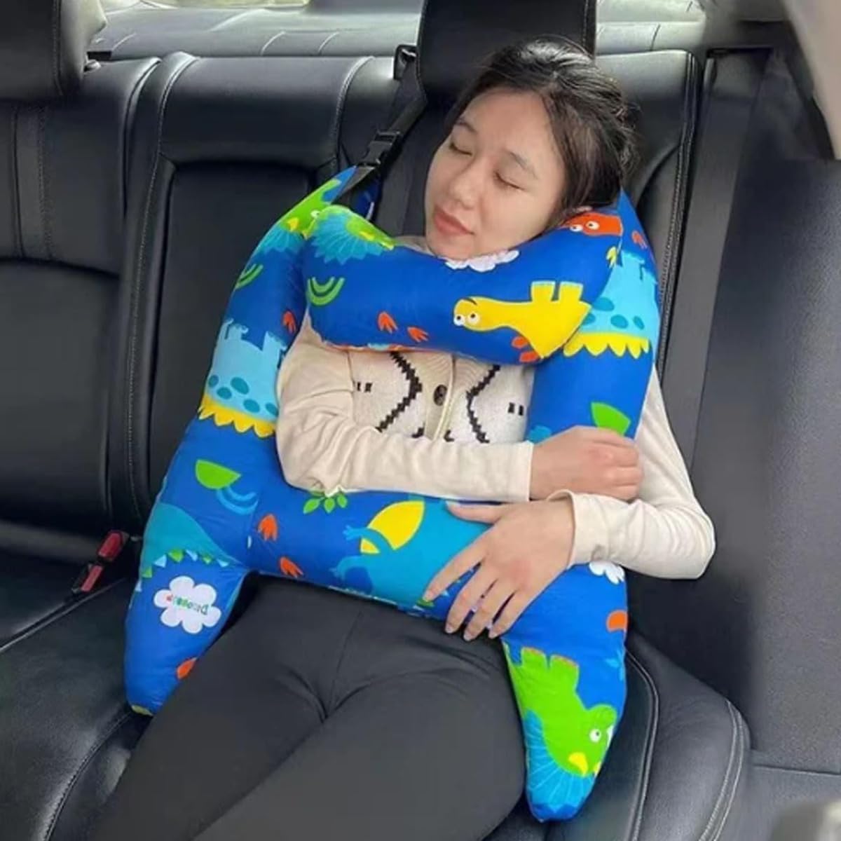 **Kids Travel Pillow - Soft & Comfortable H-Shaped Neck Support for Toddlers - Car Seat & Airplane Headrest for Long Trips - Perfect for Road Trips, Flights & Napping On-the-Go**
