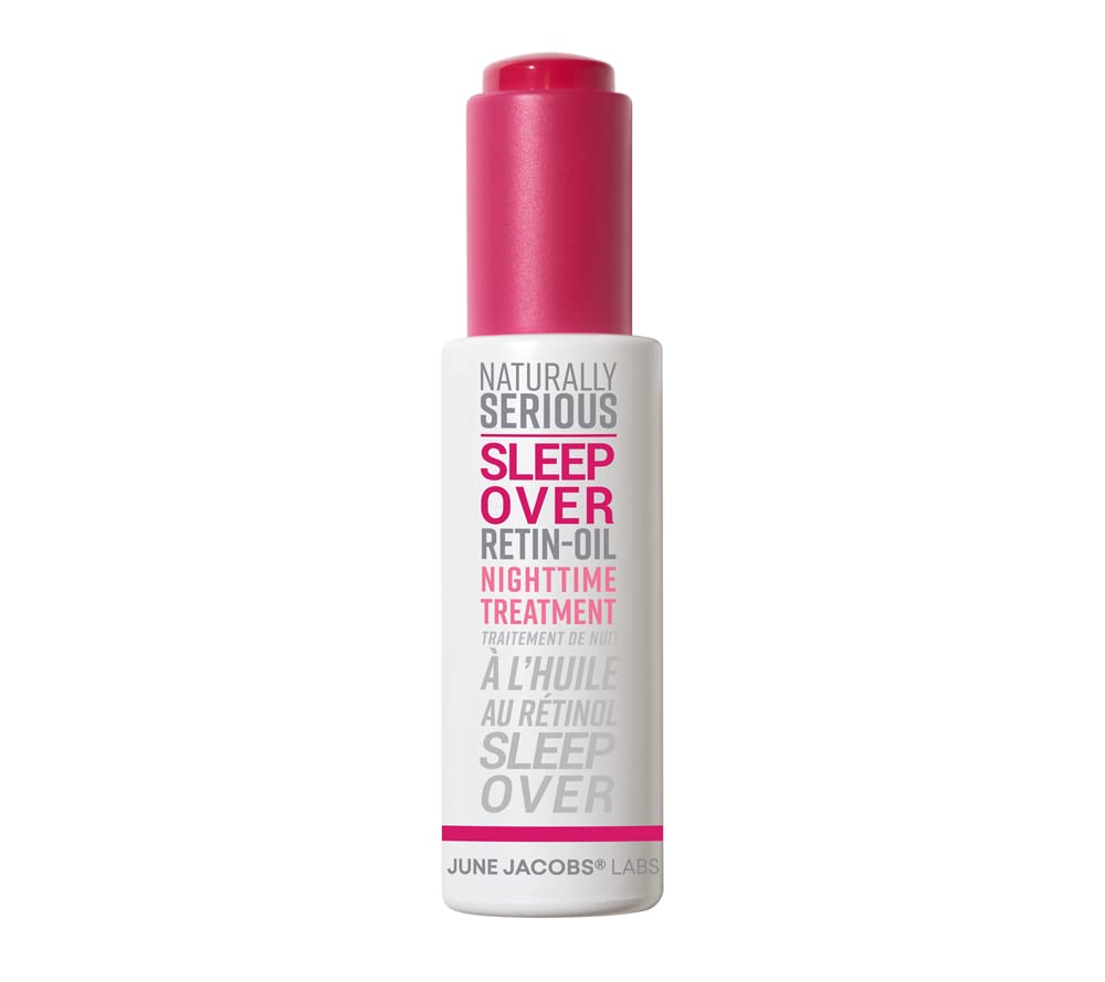 Naturally Serious Sleepover Retin-Oil Nighttime Treatment - Vegan Retinol Face Oil for Anti-Aging, Wrinkles & Fine Lines | Cruelty-Free Skincare for Dry, Sensitive Skin | Perfect for Nighttime Routine & Overnight Skin Repair