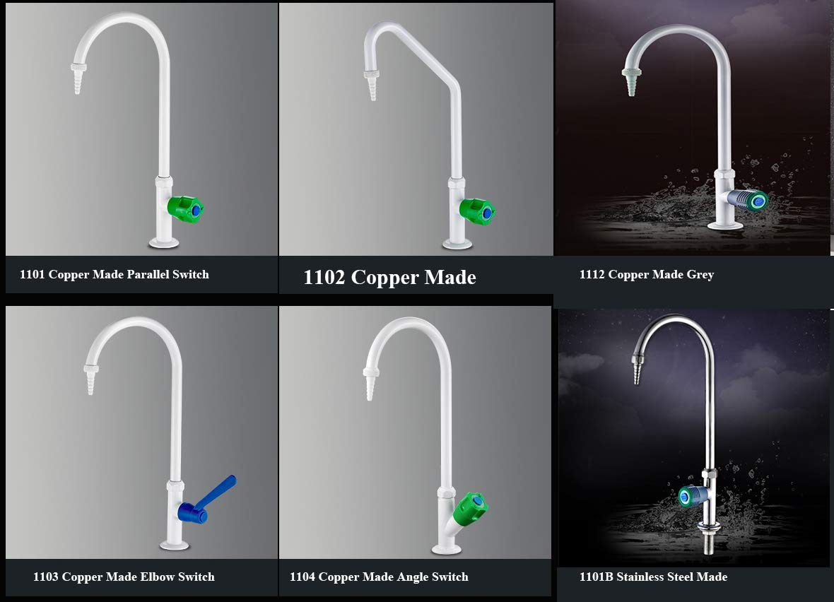 CGOLDENWALL Lab Faucet - Single Nozzle Copper Sink Faucet for Laboratory, Hospital & School Use | High-Quality 1101 Copper Construction with Parallel Switch | Perfect for Science Labs, Medical Facilities & Educational Institutions