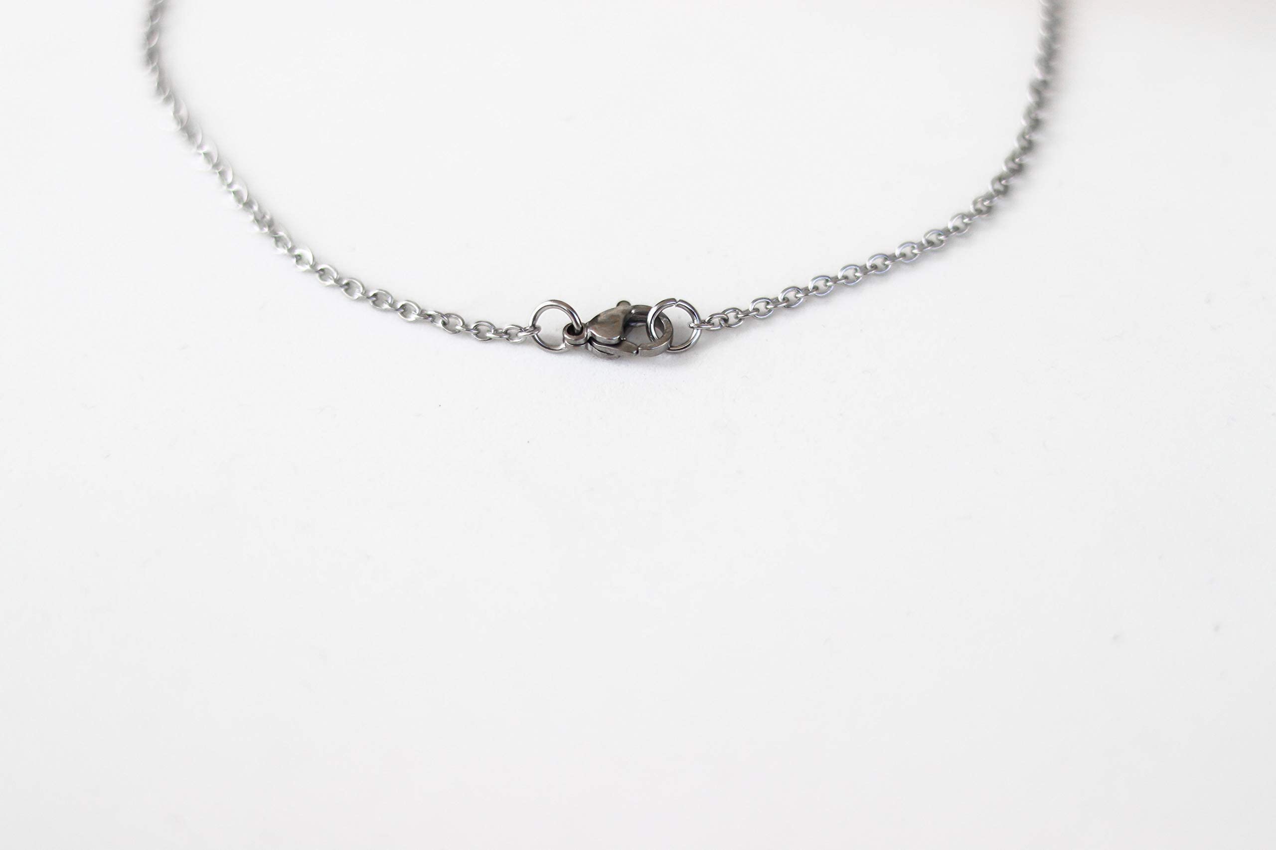 Men's Silver Rectangle Bar Necklace - Waterproof Chain Pendant for Groomsmen Gifts, Yoga & Everyday Wear | Stylish Jewelry Gift for Him