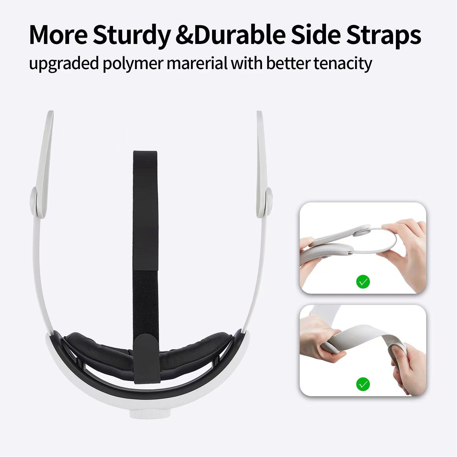 Comfortable & Stable VR Headband - Smart Accessories for Virtual Reality Gaming - Perfect for Oculus Quest, HTC Vive & PSVR