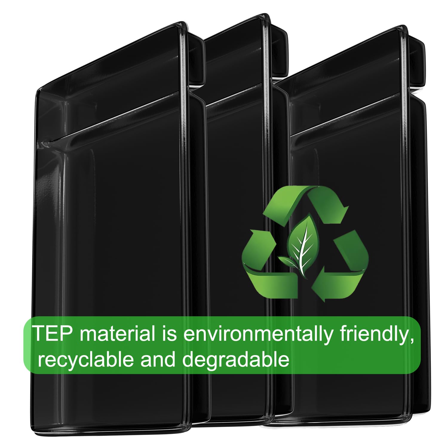 Disposable Litter Box Tray for PetSafe Scoop-Free Self-Cleaning Cat Litter Box - 10 Pack Durable & Easy Clean Cat Litter Pans (Black) - Perfect for Multi-Cat Homes & Busy Pet Owners