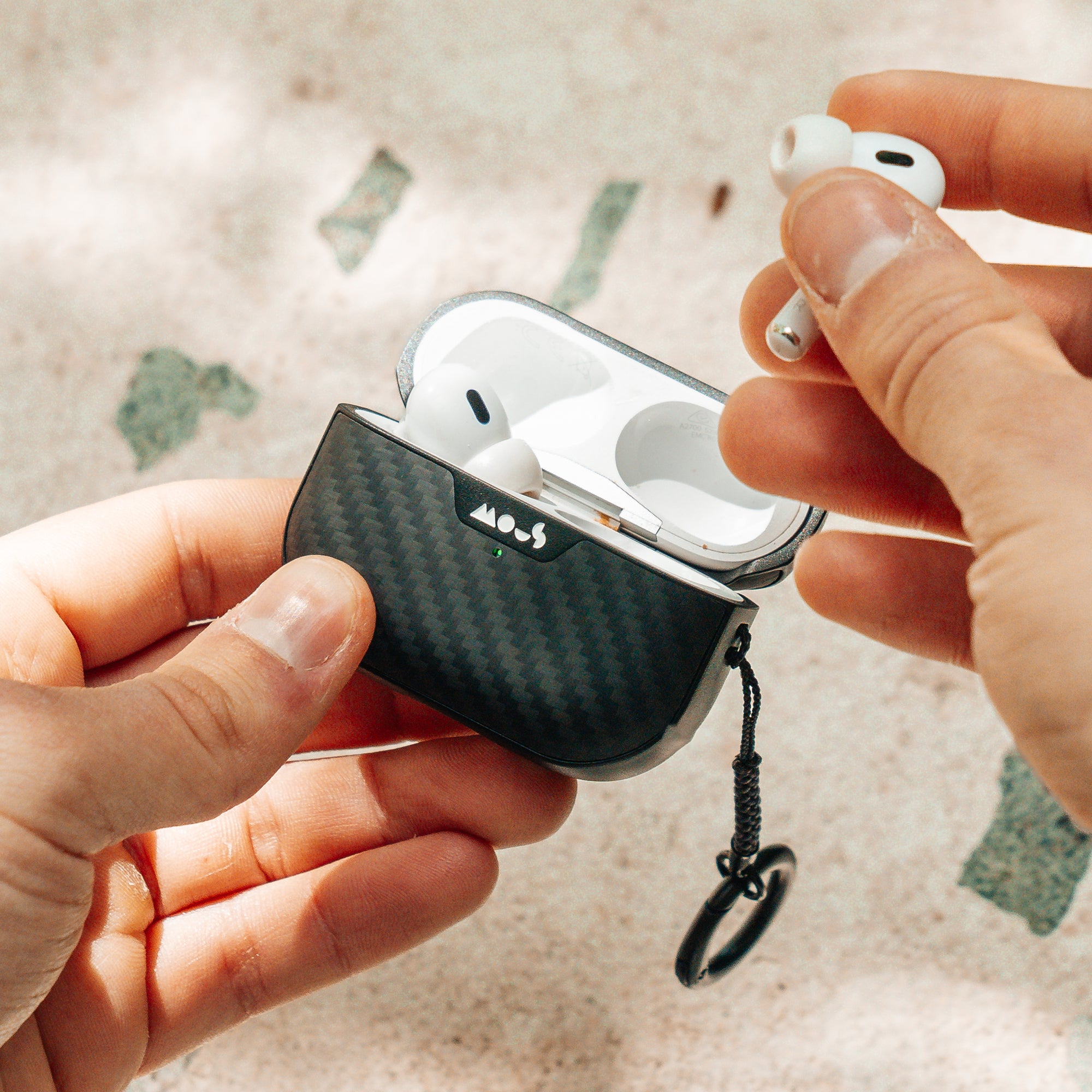 Durable Aramid Fiber AirPods Pro Case - Ultra Thin & Lightweight Protective Cover for Apple AirPods Pro (2019-2023) - Perfect for Gym, Travel & Everyday Use