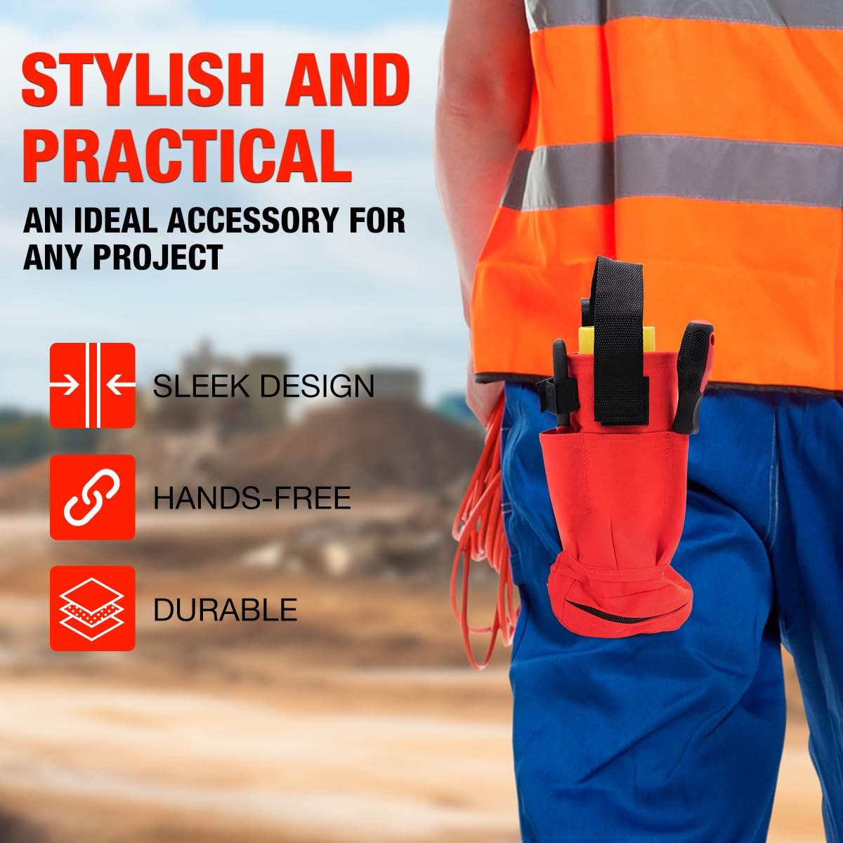 **Heavy-Duty Spray Can Holster & Paint Bottle Holder Belt - Durable Nylon Webbing for Easy Access - Perfect for Painting, Gardening & DIY Projects**