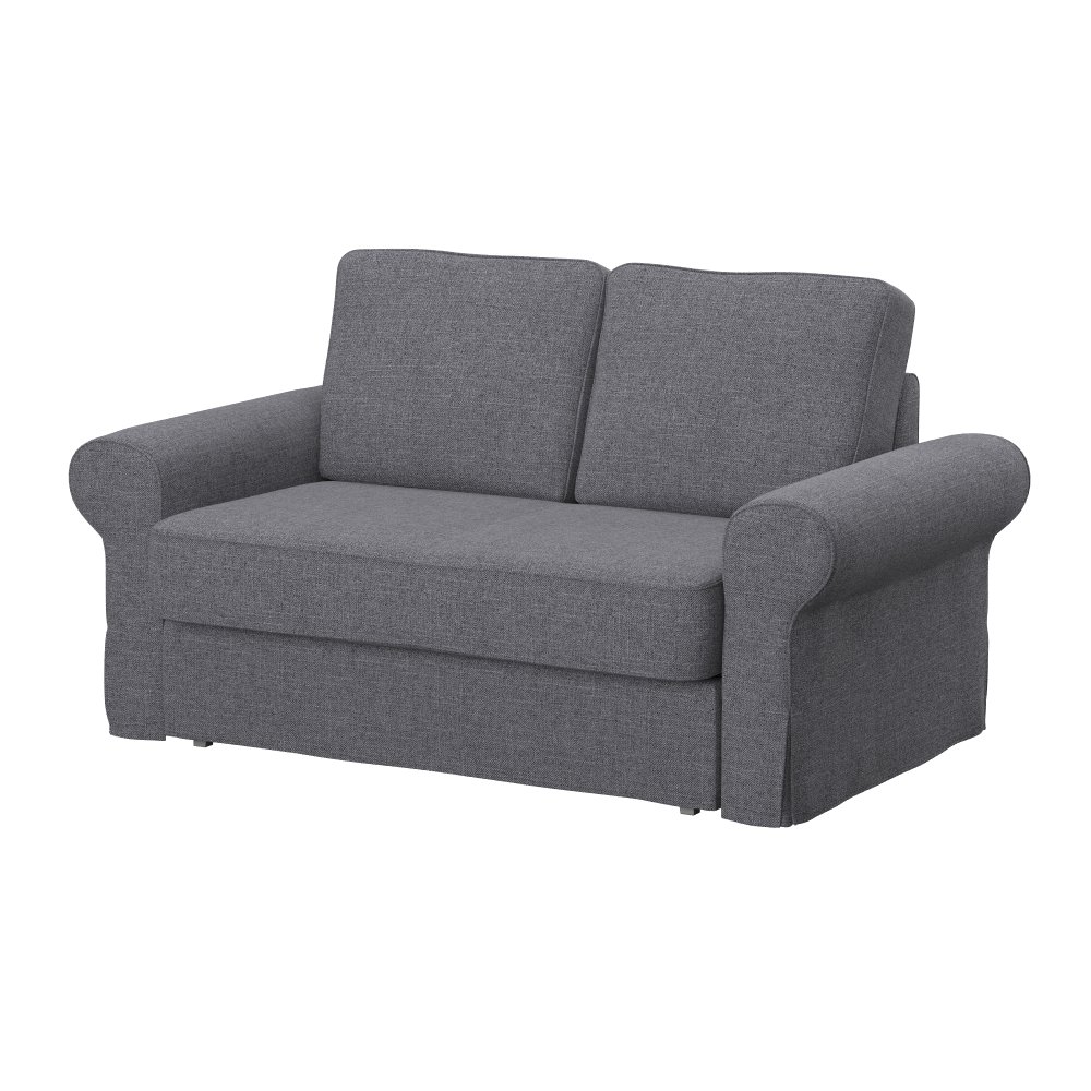 Replacement Compatible Cover for Backabro 2-Seat Sofa Bed - Natural Grey Fabric - Perfect for Living Room, Guest Room & Small Space Furniture Protection