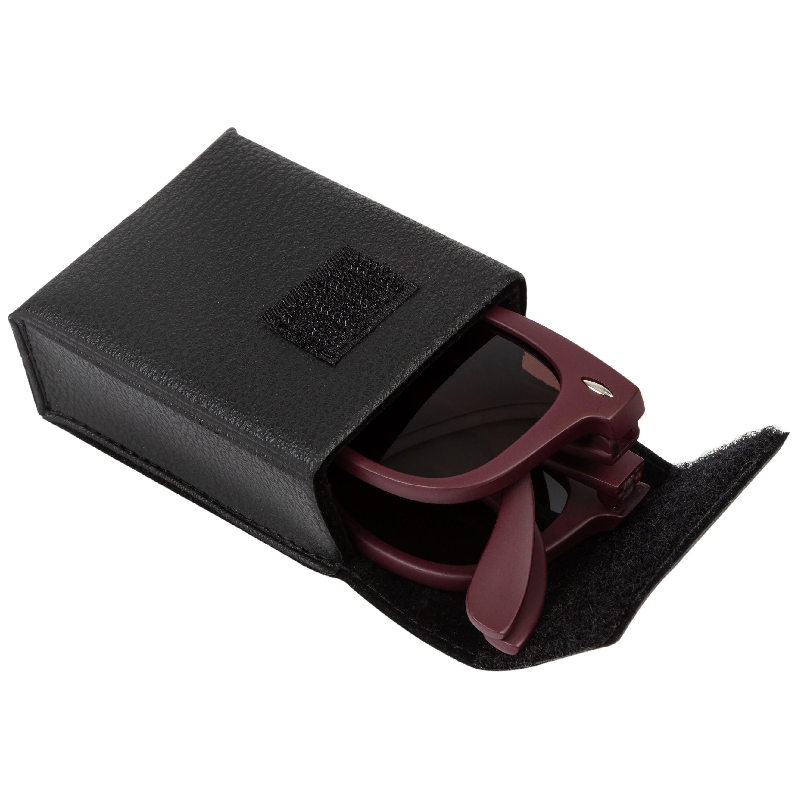 Polarized Folding Sunglasses for Men & Women - UV Protection, Lightweight & Portable - Perfect for Travel, Driving, and Outdoor Activities