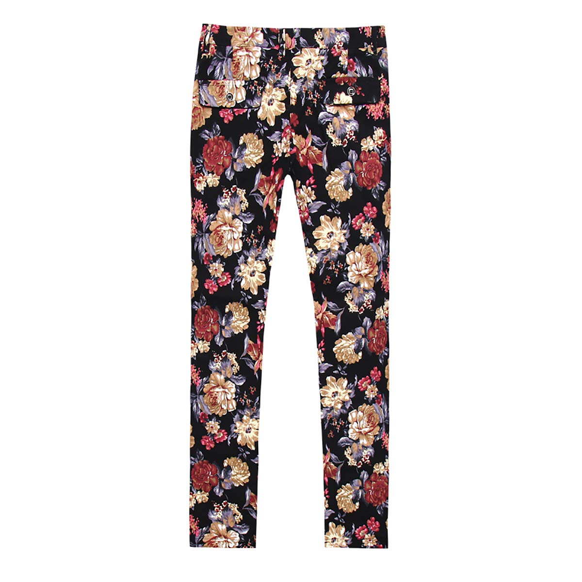 Cloudstyle Men's 2-Piece Slim Fit Tweed Suit with Notched Lapel & Floral Pattern - Formal & Business Attire for Weddings, Office & Special Occasions