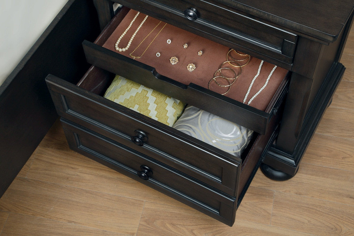 Modern Nightstand with Drawer - Elegant Bedside Table for Bedroom, Living Room or Office - Perfect for Storage & Decor