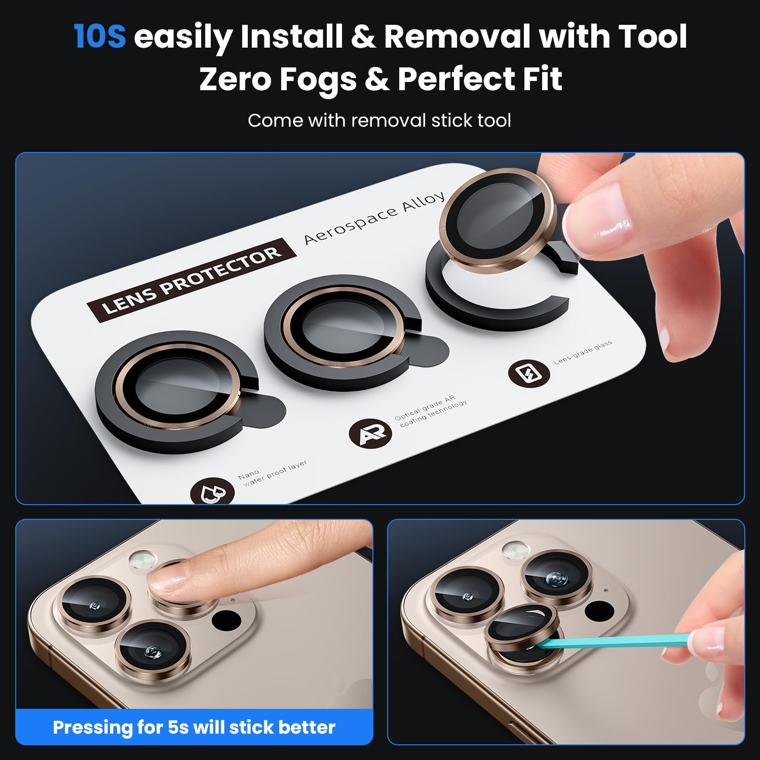 WSKEN Camera Lens Protector for iPhone 16 Pro/Pro Max & iPhone 15 Pro/Pro Max - Shatterproof Ultra HD Tempered Glass Cover | Original Shooting Model | Perfect for Outdoor Photography & Travel Protection