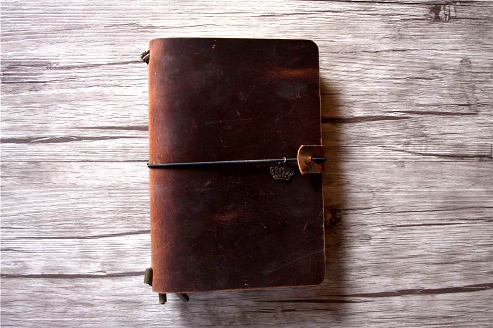 Premium Rustic Brown Leather Refillable Journal - Handcrafted Bound Notebook for Writing, Sketching & Note Taking - Perfect Gift for Writers, Artists & Professionals - Office, School & Travel Use