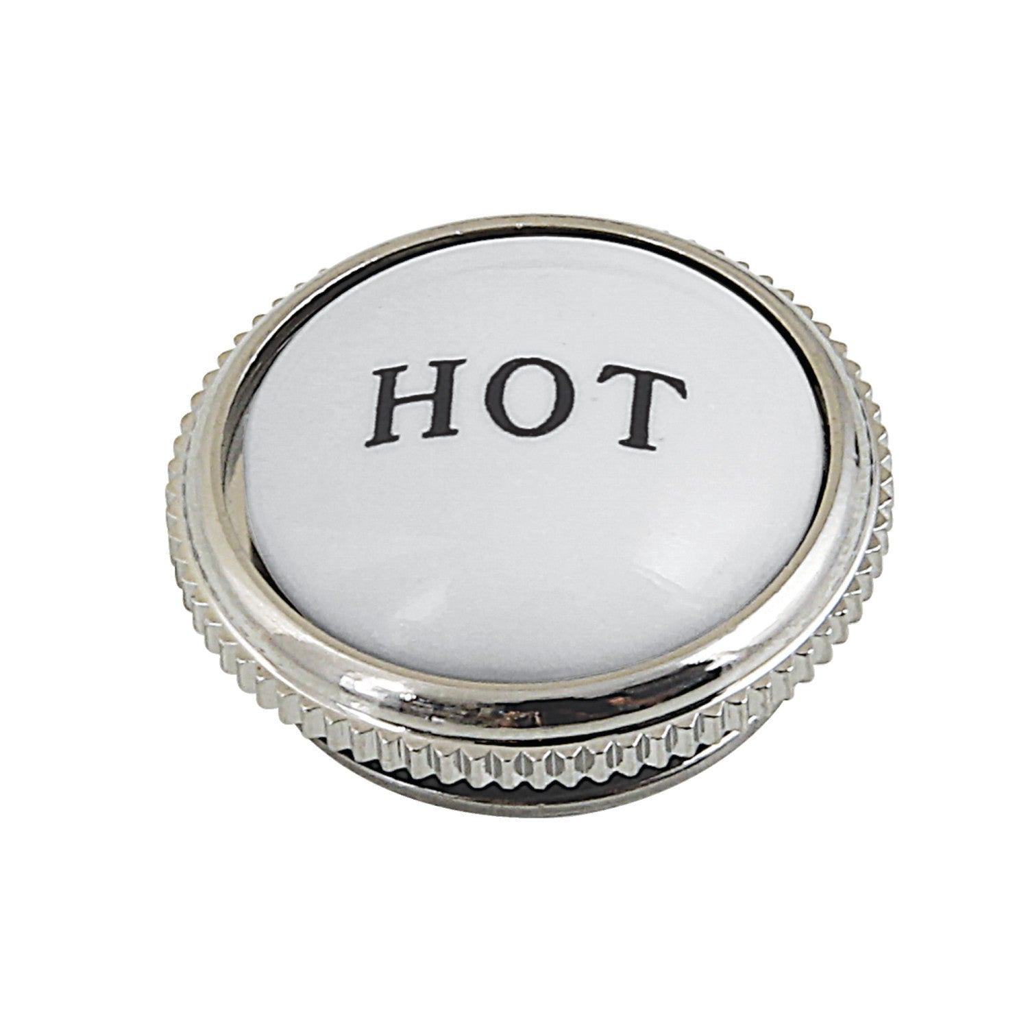 AEHIMX6H Hot Handle Index Button - Polished Nickel Finish for Kitchen Faucets and Sink Fixtures - Perfect for Modern Home Renovation and Bathroom Upgrades