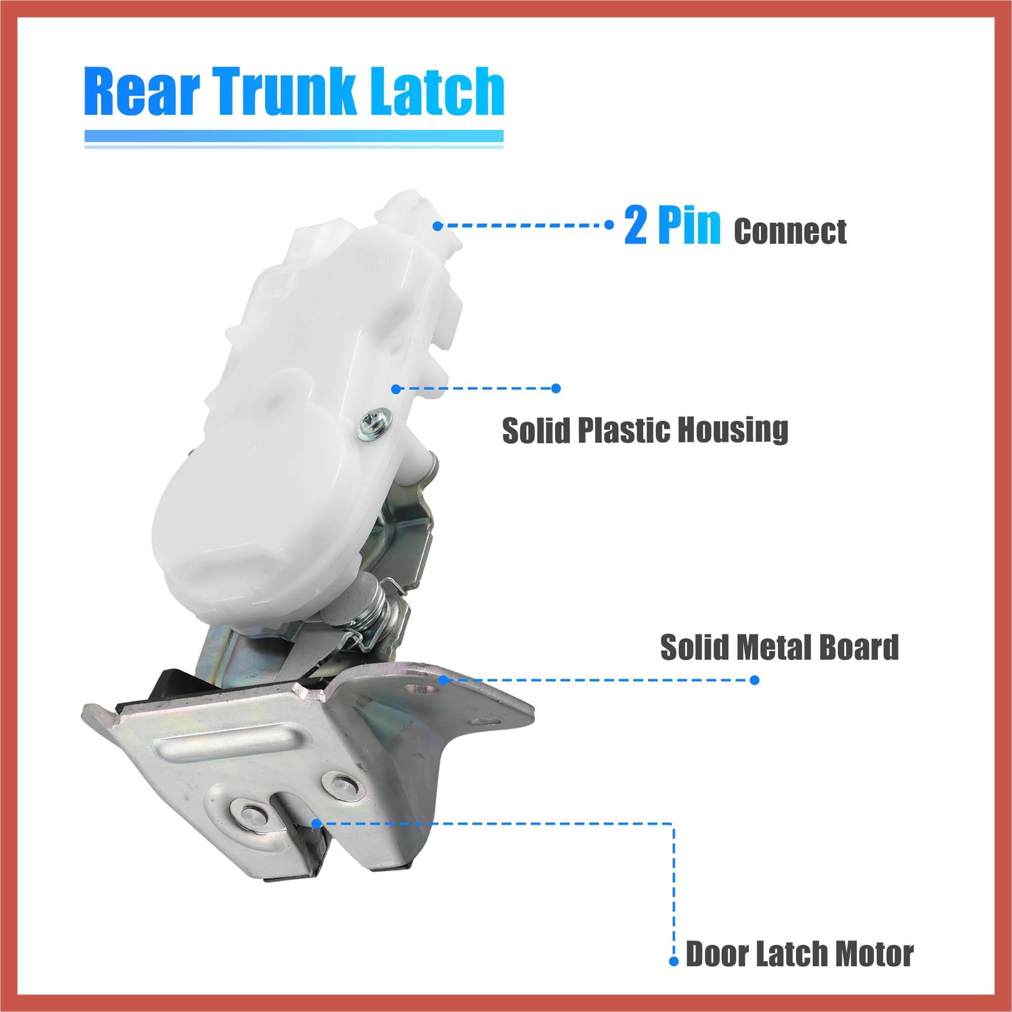 ACROPIX Trunk Latch Lock Actuator 5808A079 Compatible with Mitsubishi Outlander 2006-2021 - Engine Tailgate Door Latch Motor Replacement Part - Perfect for Car Repair & Maintenance