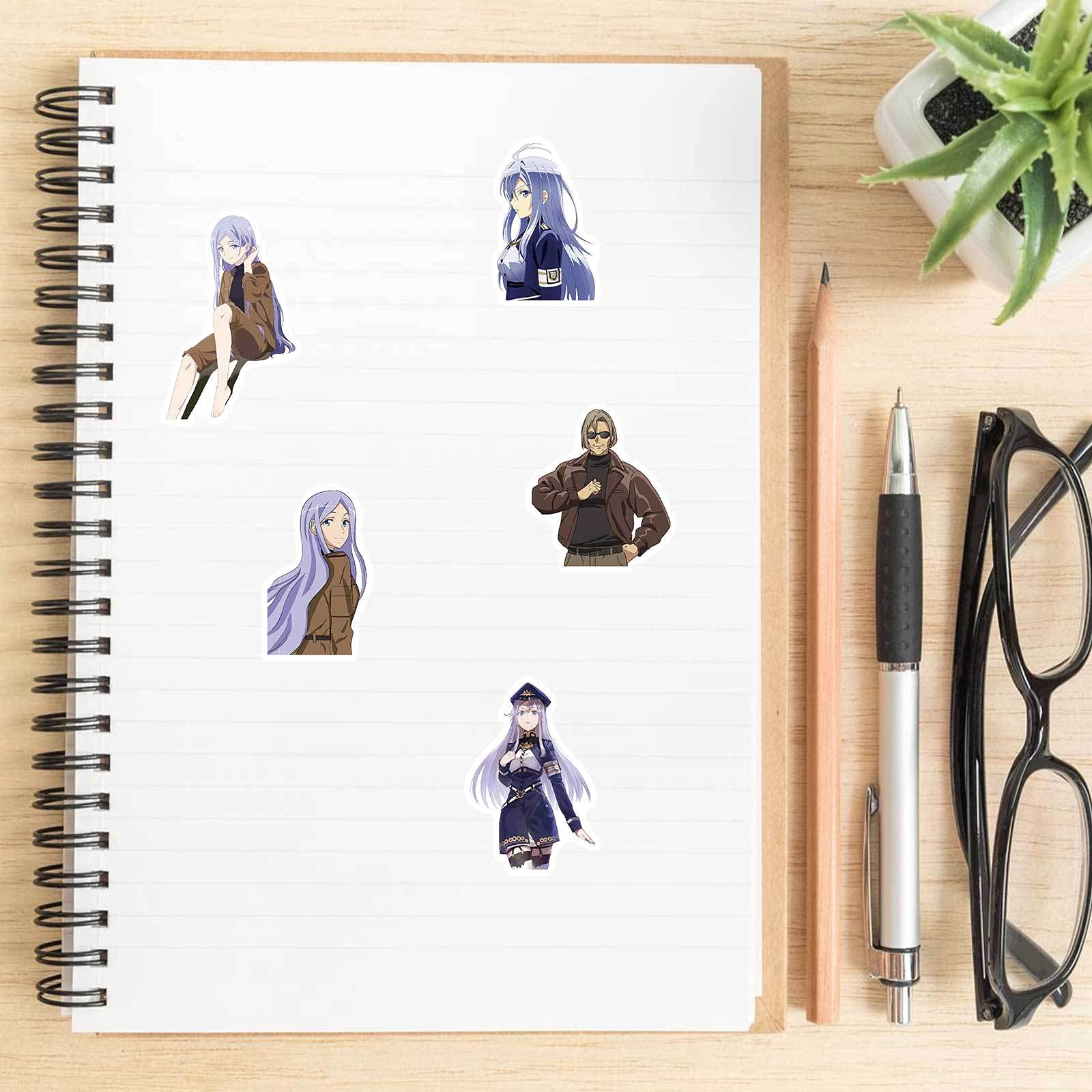 86 - Eighty Six Anime Stickers Pack of 50 - Waterproof Vinyl Decals for Laptop, Water Bottle, Phone, Luggage - Cool Aesthetic Novel Stickers for Journal, Bumper & DIY Crafts - Perfect for Anime Fans & Gift Giving