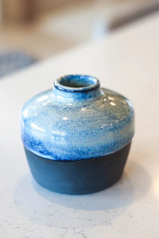 Black Stoneware Pot #88 of 162 - Handcrafted Ceramic Planter for Succulents & Herbs | Imperfect Seconds Sale | Perfect for Home Decor, Kitchen Windowsill & Garden Planting