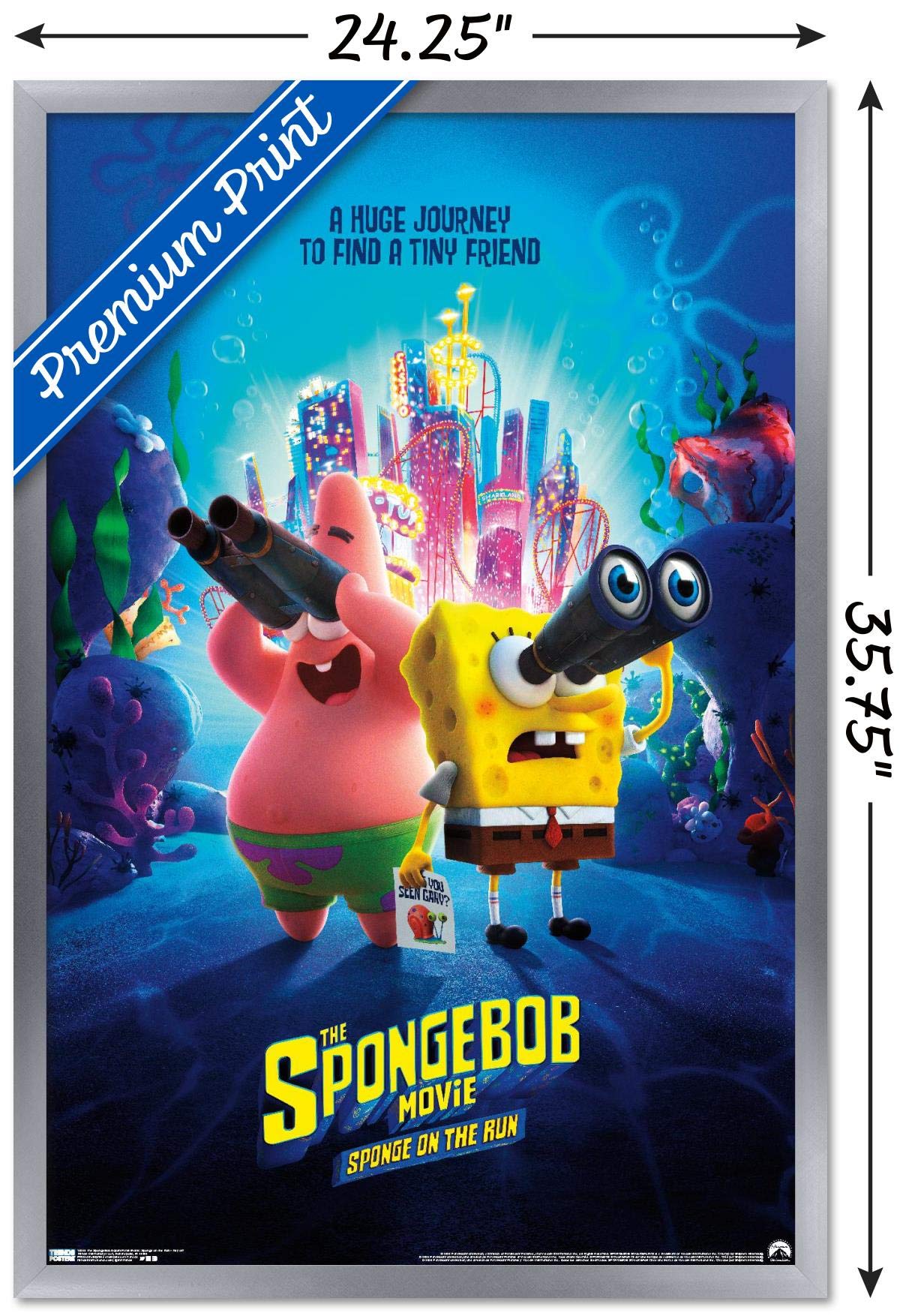 Trends International The SpongeBob Movie: Sponge On The Run - Premium Key Art Wall Poster, 22.375