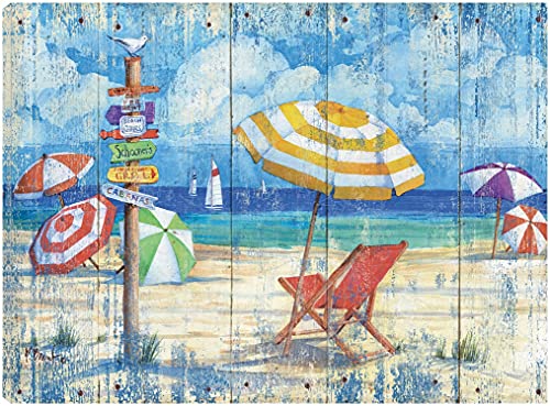 Beach Signs Umbrella - Distressed