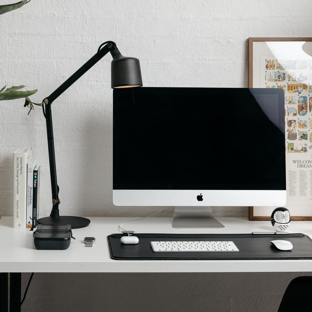 ORBITKEY Large Desk Organizer in Matte Black - Premium Office Desk Accessory for Workspace & Home Office Organization