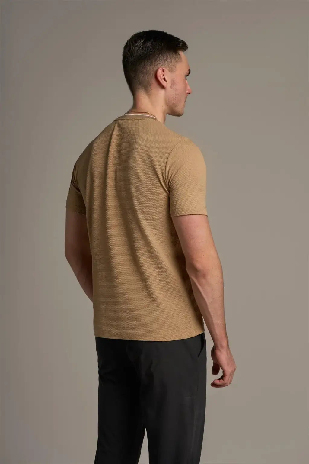 Cavani Men's Byron Sand T-Shirt - Comfortable Casual Short Sleeve Tee for Everyday Wear, Gym & Outdoor Activities