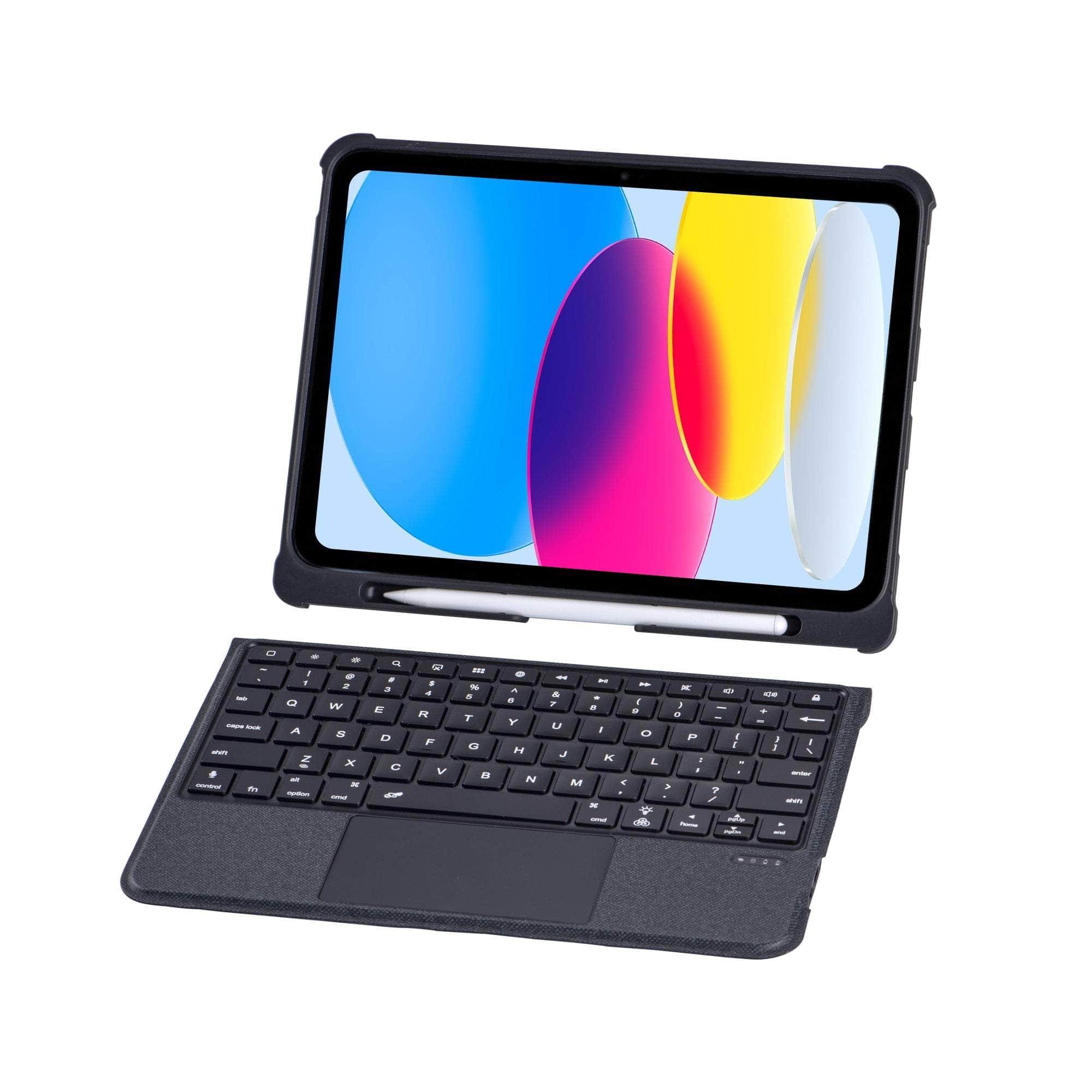 Wireless Magic Keyboard for iPad 10 (2022 Model) - Protective Case with Stand | Perfect for Work, Study & Travel
