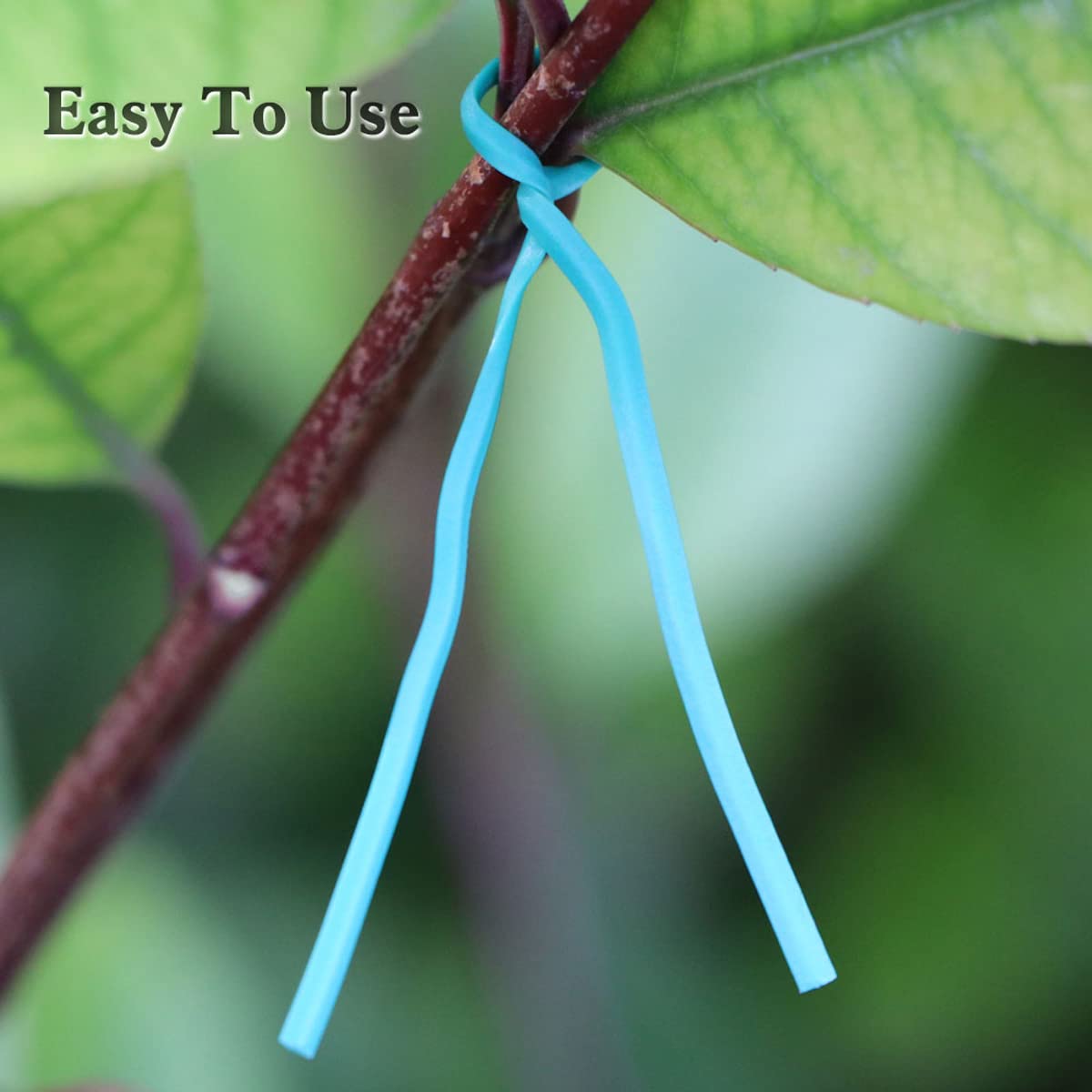 Queenbox 100pcs 30cm Plastic Twist Ties for Gardening, Flexible Reusable Plant Ties for Organizing Cables, Vines, and Garden Crops - Perfect for Plant Support, DIY Projects, and Home Organization (Transparent)