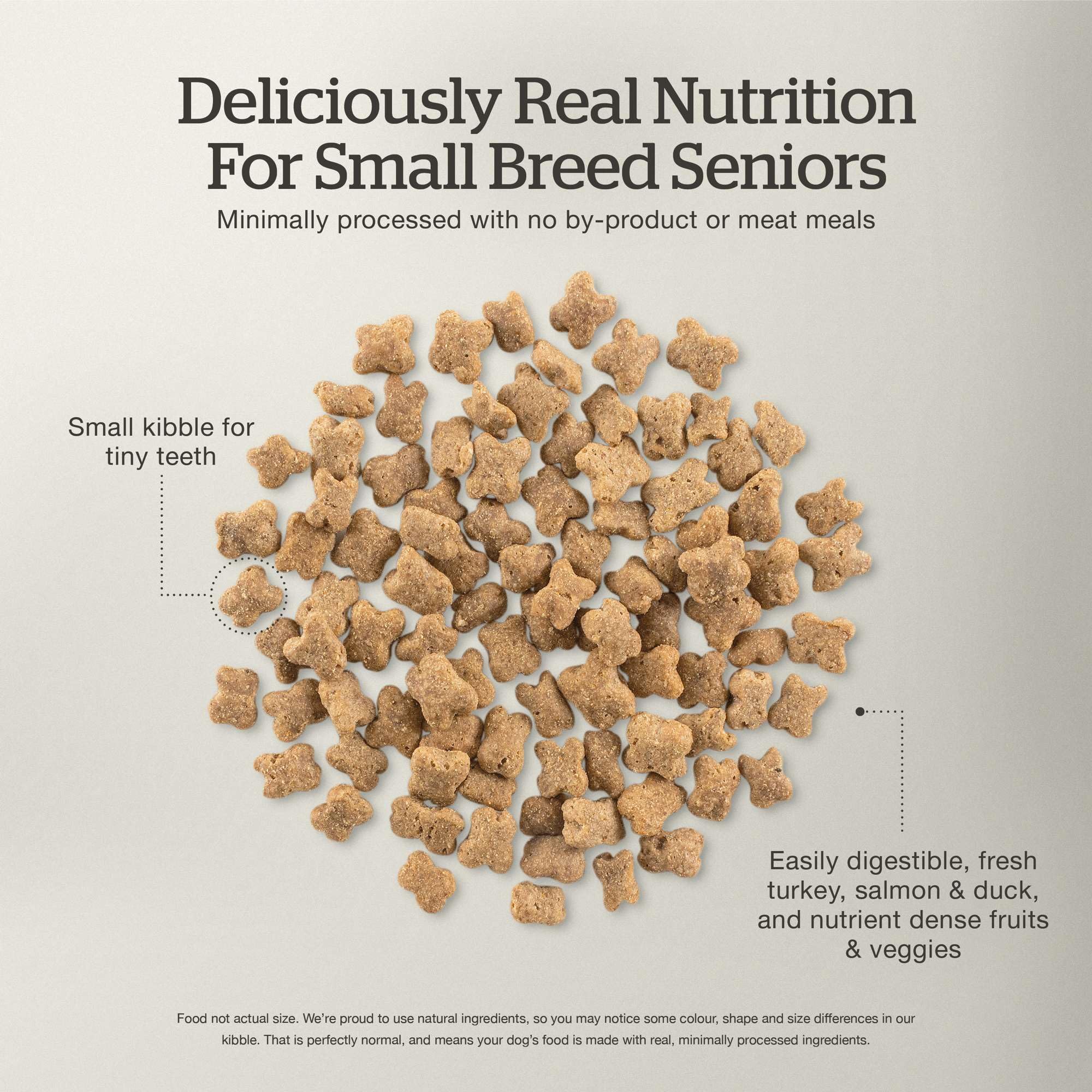 Now Fresh Grain-Free Dry Dog Food for Small Breeds - Senior Recipe with Real Turkey, Salmon & Duck - 22 lb Bag | Perfect for Aging Small Dogs with Sensitive Stomachs & Joint Care Needs