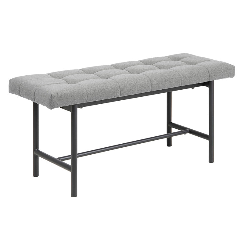 JORY 100CM Light Grey Bench Seat - Stylish and Durable for Living Room, Bedroom, or Entryway Decor