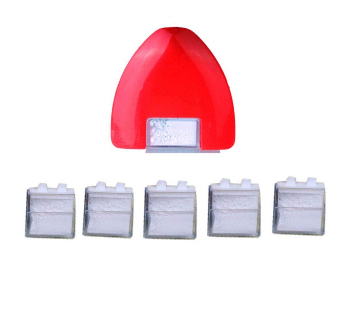 Zhongjiuyuan White DIY Sewing Tools - Triangular Chalk Wheel with 5 Replacement Chalks for Fabric Marking | Perfect for Quilting, Dressmaking & Tailoring Projects