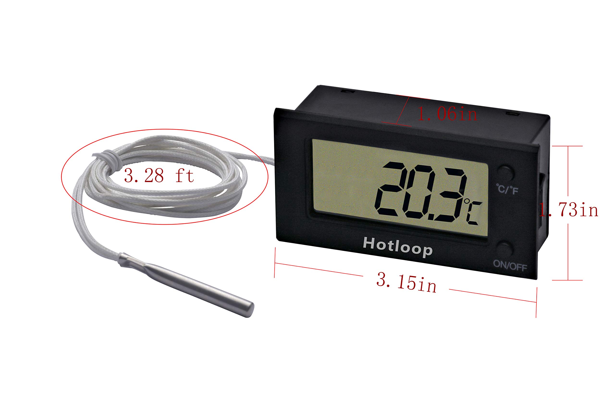 Digital Oven Thermometer with LCD Display - Heat Resistant up to 572°F/300°C - Perfect for Baking, Grilling, and Cooking - Kitchen Essential for Home Chefs