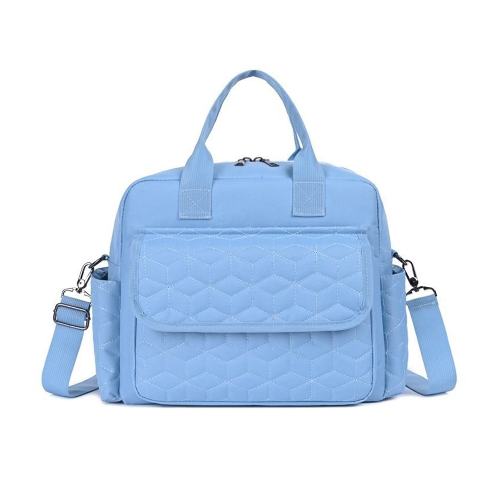**Waterproof Baby Diaper Backpack for Moms - Large Travel Nappy Bag with Wet/Dry Pockets, Diaper Changing Station - Perfect for Outings, Daycare & Travel (Blue, One Size)**